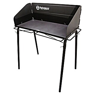 Petromax Tisch FE90 für Feuertöpfe (Edelstahl, L x B x H: 103 x 68 x 116 cm, Schwarz)
