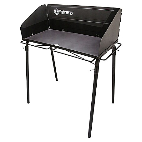 Petromax Tisch FE90 für Feuertöpfe (Edelstahl, L x B x H: 103 x 68 x 116 cm, Schwarz)