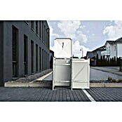 Hide Mülltonnenbox (80,7 x 69,7 x 115,2 cm, Passend für: 1 Mülltonne 180 - 240 l, Kunststoff, Grau)