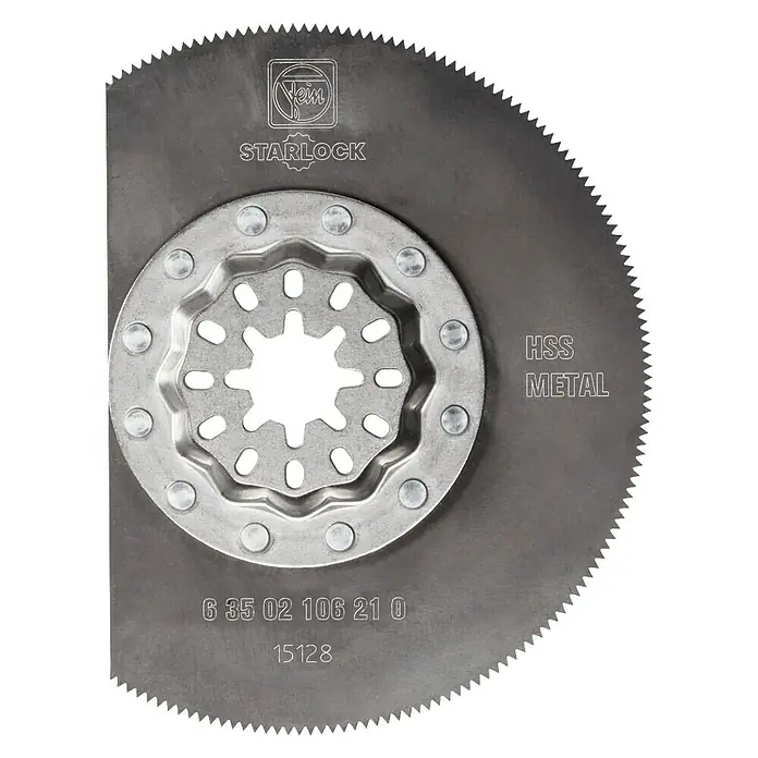 Fein Starlock HSS-Segmentsägeblatt - Durchmesser: 85 mm, HS-Stahl, 1 Stk. - Metallkreissägeblatt von FEIN mit Starlock-Aufnahme für präzise Schnitte in Metall.