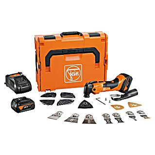 Fein AMPShare 18V Multiherramienta de batería AMM 500 Plus (18 V, 2 baterías, 4 Ah, Número de oscilaciones marcha en vacío: 11.000 /min - 18.500 /min)
