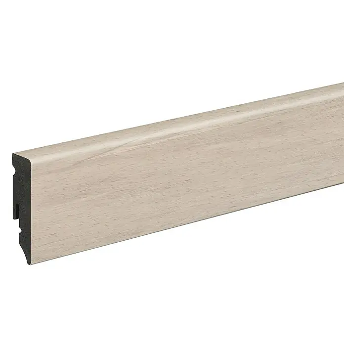 Profiles and more Sockelleiste KU51L Asti - 240 cm x 15 mm x 50 mm - Profilleiste in Holzoptik. Ideal als Abschluss für Laminat, Parkett und andere Bodenbeläge. Schützt die Wand vor Beschädigungen.