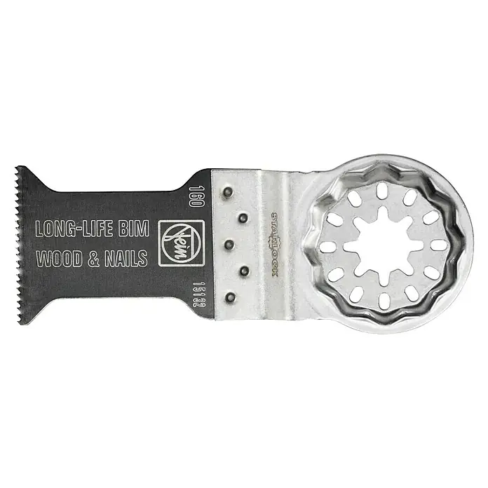 Fein Starlock Sägeblatt Long-Life - 50 x 35 mm, 1 Stk. - Oszillierende Sägeblattaufnahme von Fein, geeignet für Holz- und Nagelarbeiten. Langlebiges BIM-Sägeblatt für präzise Schnitte.