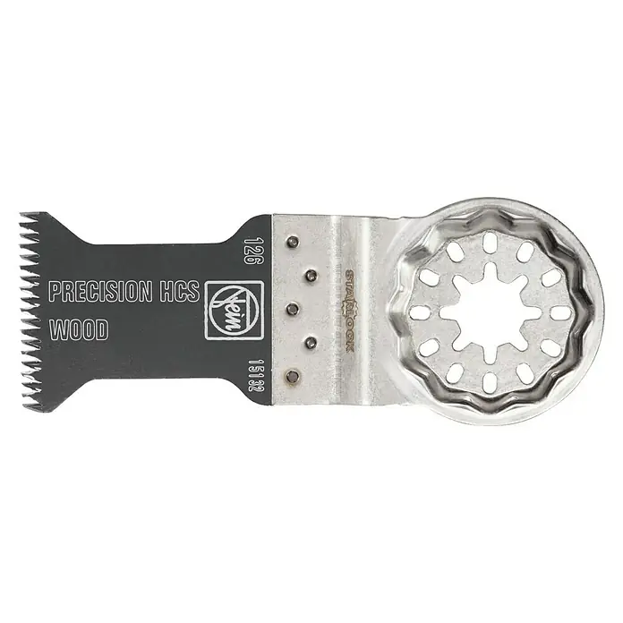 Fein Starlock Hoja de sierra E-Cut Precision - 50 x 35 mm, 3 ud. - Hoja de sierra de precisión Fein Starlock E-Cut para madera, ideal para cortes de madera precisos. Calidad HCS y montaje Starlock para máximo rendimiento.