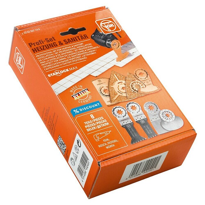 Fein Starlock Kit de accesorios Max sanitarios (Fein STARLOCK-Max, 8 pzs.) | BAUHAUS