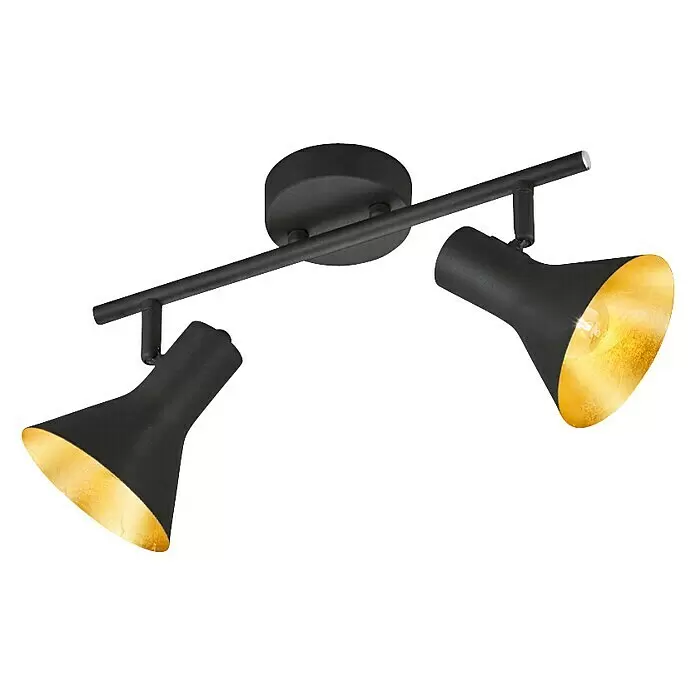 Reality Leuchten Nina Deckenstrahler - 80 W, L x B x H: 33 x 11 x 21 cm, Schwarz, E14, 2 Stk.