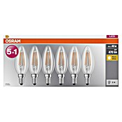 Osram Star Set LED žarulja Classic B 40 – set od 6 komada  (E14, Bez prigušivanja, Topla bijela, 470 lm, 4 W, 6 Kom.) | BAUHAUS