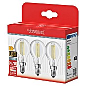 Voltolux Set LED žarulja  (E14, Bez prigušivanja, Topla bijela, 470 lm, 7 W, 3 Kom., Kruškolikog oblika) | BAUHAUS