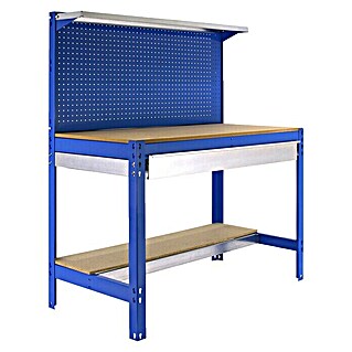 Simonrack Simonwork Werkbank BT3 Box 1200 (L x B x H: 61 x 121 x 144,5 cm, Traglast: 600 kg, Blau)