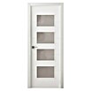 Pack puerta acristalada reversible (82,5 x 203 cm, Izquierda/Derecha, Blanco) | BAUHAUS