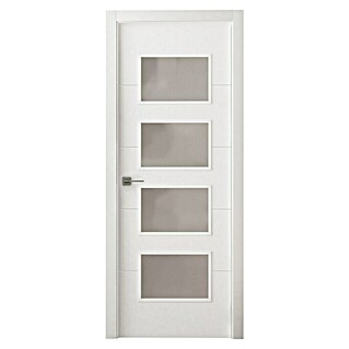 Pack puerta acristalada reversible (72,5 x 203 cm, Izquierda/Derecha, Blanco)