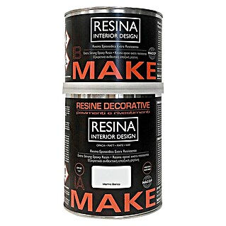 Fleur Resina epoxi Interior Design (Mármol blanco, 750 ml)