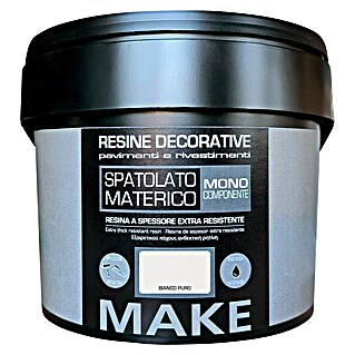 Fleur Resina sintética de color decorativa Materica en pasta (Blanco puro, 2 l, Mate)