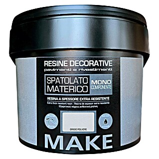 Fleur Resina sintética de color decorativa Materica en pasta (Gris, 2 l, Mate)