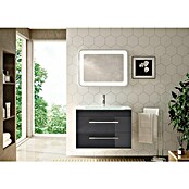 Camargue Stella K Waschtischunterschrank (47 x 80 x 55 cm, 2 Schubkästen, Grafit, Hochglanz)