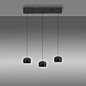 Just Light Lámpara colgante LED Vidrio (15 W, L x An x Al: 10 x 60 x 220 cm, Negro) | BAUHAUS