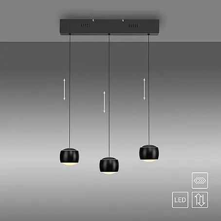 Just Light  LED-Pendelleuchte Ballini