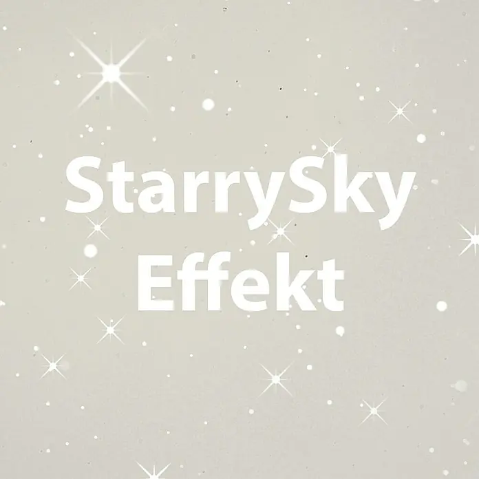 Just Light LED-Deckenleuchte rund Turanus - 25 W, Ø x H: 50 x 8 cm, Schwarz, Warmweiß - StarrySky Effekt. Der Effekt erzeugt ein schönes Funkeln, um Ihre Fotos und Videos zu verbessern und ihnen einen Hauch von Magie zu verleihen.