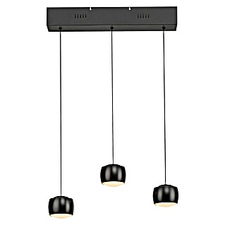 Just Light Lámpara colgante LED Vidrio (15 W, L x An x Al: 10 x 60 x 220 cm, Negro)