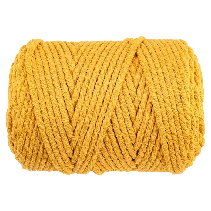 Glorex Wolle Makramee-Rope (Gelb, Durchmesser: 5 mm, 500 g, gedreht) | BAUHAUS