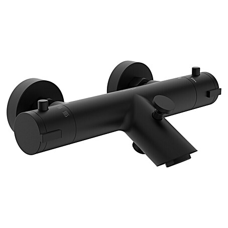 Camargue Badewannenarmatur Zapo (Ausladung Armatur: 165 mm, Schwarz, Matt)