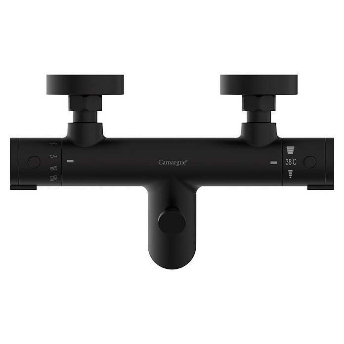 Camargue Badewannenarmatur Zapo (Ausladung Armatur: 165 mm, Schwarz, Matt) | BAUHAUS
