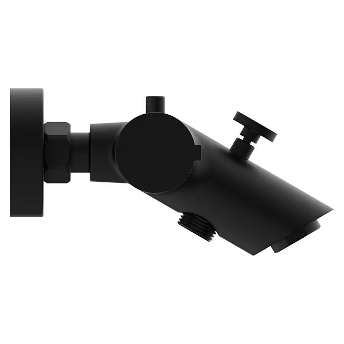 Camargue Badewannenarmatur Zapo - Ausladung Armatur: 165 mm, Schwarz, Matt - Schwarzer, verstellbarer Strahler für die Wandmontage, ideal zur gezielten Beleuchtung von Räumen und Objekten.