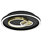 Eglo Plafón LED redondo para pared y techo Triolo (21,2 W, Ø x Al: 38 cm x 6 mm, Negro/Oro, Blanco cálido) | BAUHAUS