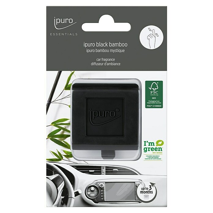 Ipuro Essentials Autoduft (Black Bamboo, Geeignet für: Lüftungslamellen) | BAUHAUS