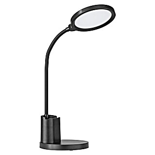 Eglo Lámpara de sobremesa LED Rehamna (11 W, Ø x Al: 15 x 55 cm, Negro, Blanco cálido)