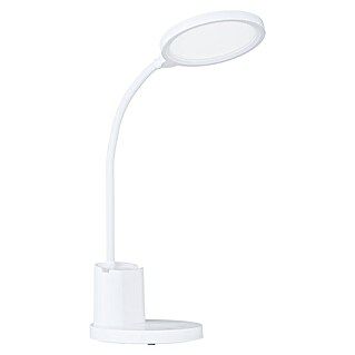 Eglo Lámpara de sobremesa LED Rehamna (11 W, Ø x Al: 15 x 55 cm, Blanco, Blanco cálido)