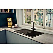 Respekta Einbauspüle Austin (86 x 50 cm, Schwarz, Anzahl Becken: 1 Stk.) | BAUHAUS