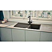 Respekta Einbauspüle Austin (86 x 50 cm, Schwarz, Anzahl Becken: 1 Stk.) | BAUHAUS