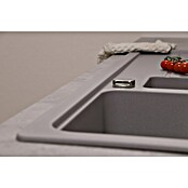 Respekta Einbauspüle Austin (100 x 50 cm, Grau, Anzahl Becken: 1,5 Stk.) | BAUHAUS