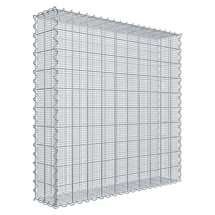 Gabiona Gabione - 100 x 20 x 100 cm, Maschenbreite: 10 cm, Maschenhöhe: 10 cm, Splittgabione - Gabionenkörbe: Robuste Drahtgitterkonstruktion für vielfältige Anwendungen im Garten- und Landschaftsbau, bietet Stabilität und Flexibilität.