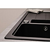 Respekta Einbauspüle Austin (100 x 50 cm, Schwarz, Anzahl Becken: 1,5 Stk.) | BAUHAUS
