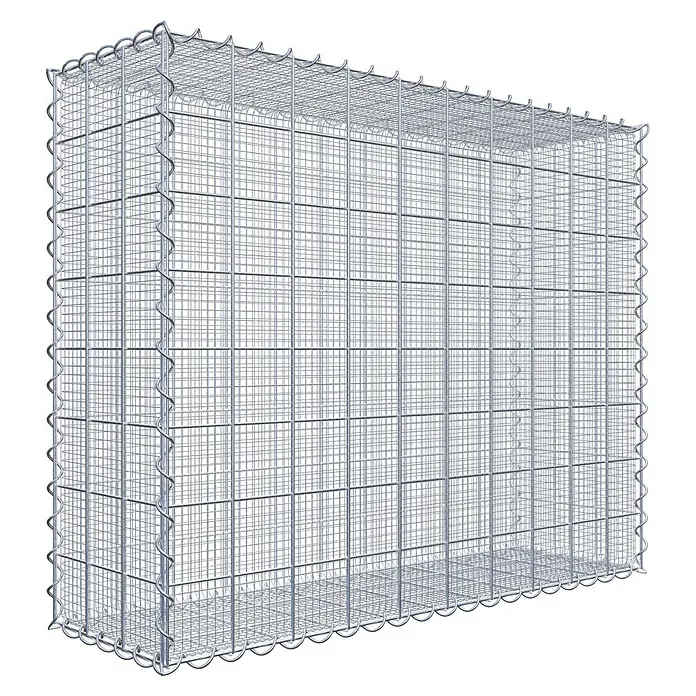 Gabiona Gabione - 100 x 30 x 80 cm, Maschenbreite: 10 cm, Maschenhöhe: 10 cm, Splittgabione - Ein Gabionenkorb aus verzinktem Drahtgitter, ideal für Landschaftsbau und Erosionsschutz. Robuste Bauweise für vielfältige Anwendungen im Garten- und Außenbereich.