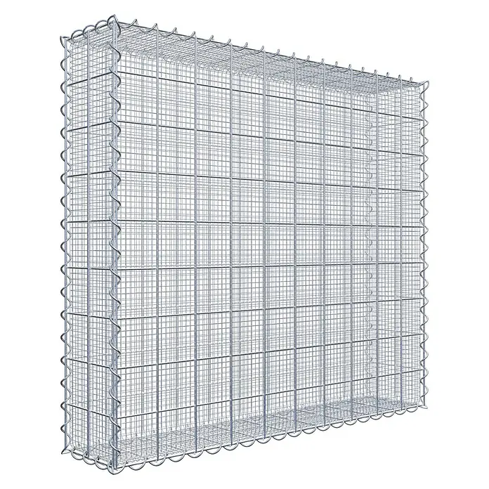 Gabiona Gabione - 100 x 20 x 90 cm, Maschenbreite: 10 cm, Maschenhöhe: 10 cm, Splittgabione - Ein rechteckiger Gabionenkorb aus stabilem, verzinktem Drahtgeflecht, ideal für Gartenbau und Landschaftsgestaltung.