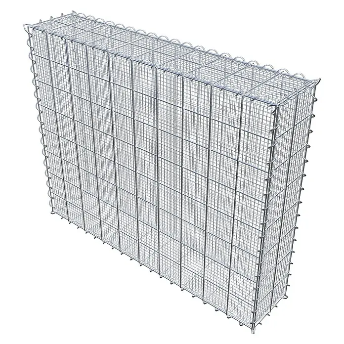 Gabiona Gabione - 100 x 20 x 80 cm, Maschenbreite: 10 cm, Maschenhöhe: 10 cm, Splittgabione - Gabione aus Drahtgeflecht für Garten- und Landschaftsbau. Stabil und vielseitig für Mauern und Hangbefestigungen.