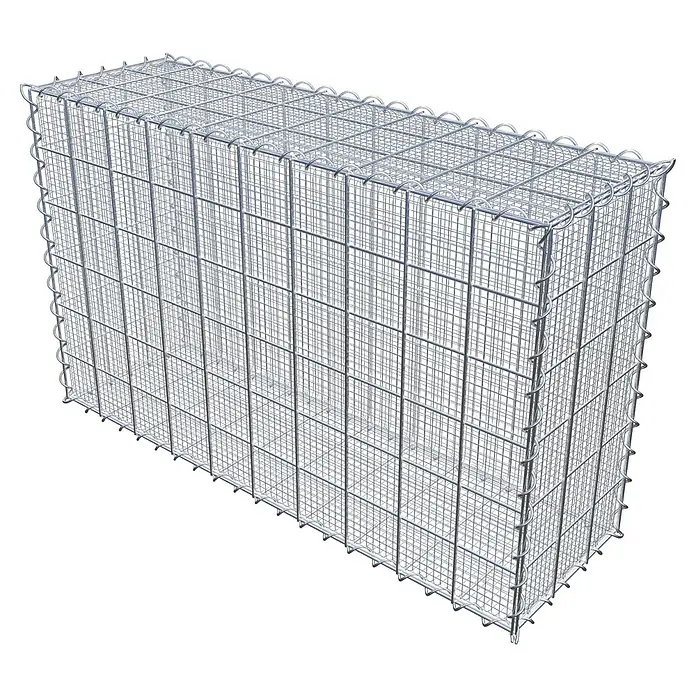 Gabiona Gabione - 100 x 30 x 60 cm, Maschenbreite: 10 cm, Maschenhöhe: 10 cm, Splittgabione - Gabione aus Drahtgeflecht für den Garten- und Landschaftsbau. Die Drahtkonstruktion ist stabil und bietet vielseitige Gestaltungsmöglichkeiten.