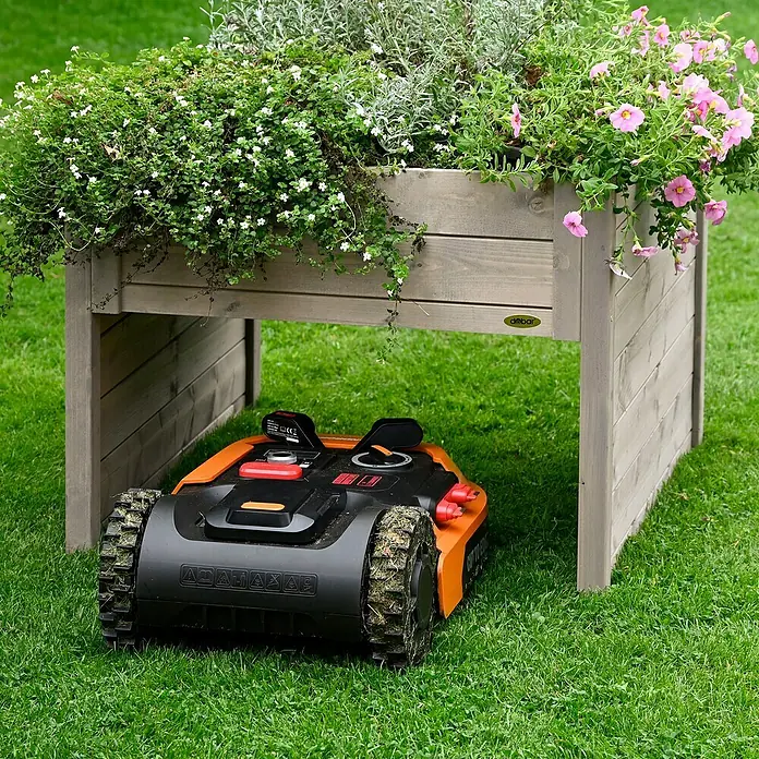 Dobar Mähroboter-GarageL x B x H: 73 x 79 x 56 cm, Grau - Stimmungsaufnahme