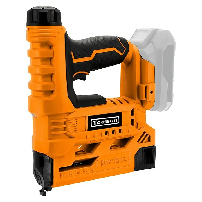 Toolson PRO Juego de máquinas - 18 V, 1 batería, 4 Ah, 6 pzs. - Clavadora inalámbrica Toolson, ideal para trabajos de construcción y renovación, con un diseño robusto y alto rendimiento.