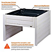 Dobar Mähroboter-Garage (L x B x H: 73 x 79 x 56 cm, Weiß) | BAUHAUS