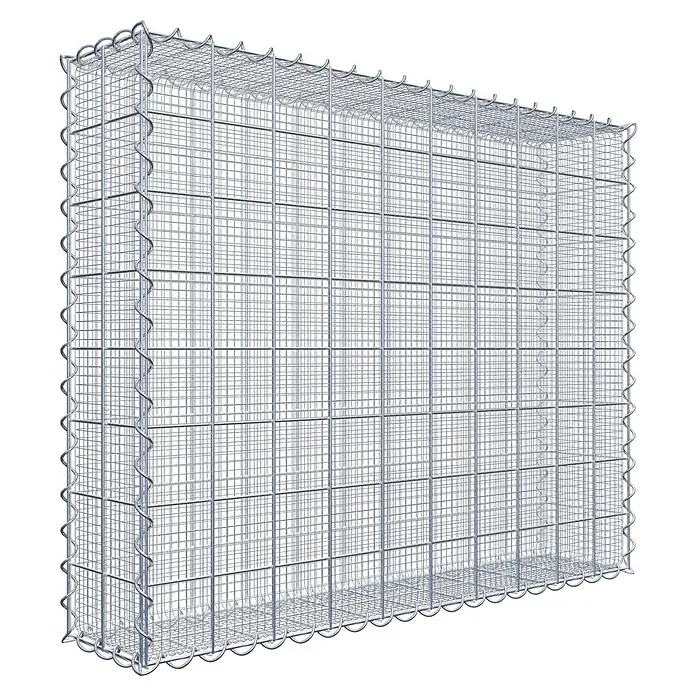 Gabiona Gabione - 100 x 20 x 80 cm, Maschenbreite: 10 cm, Maschenhöhe: 10 cm, Splittgabione - Gabione: Robuster Drahtkäfig zur Befüllung mit Steinen, ideal für Garten- und Landschaftsbau, bietet stabilen Halt und dekorativen Sichtschutz.