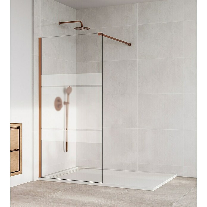 GME Screen Frost (An x Al: 108 x 195 cm, Vidrio serigrafiado, Cobre) | BAUHAUS