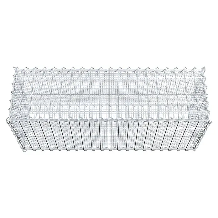 Gabiona Gabione - 100 x 30 x 40 cm, Maschenbreite: 5 cm, Maschenhöhe: 10 cm, Splittgabione - Ein Gabionenkorb aus Drahtgeflecht, ideal für Garten- und Landschaftsbau. Robuste Konstruktion für vielfältige Anwendungen im Außenbereich.
