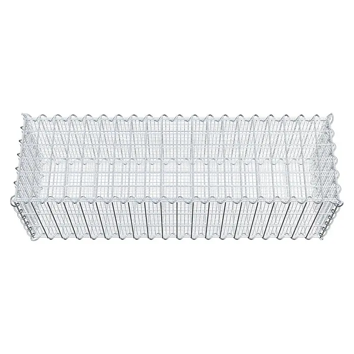 Gabiona Gabione - 100 x 30 x 30 cm, Maschenbreite: 5 cm, Maschenhöhe: 10 cm, Splittgabione - Ein Gabionenkorb aus verzinktem Drahtgeflecht, ideal für den Garten- und Landschaftsbau. Robuste Konstruktion für vielfältige Gestaltungsmöglichkeiten.