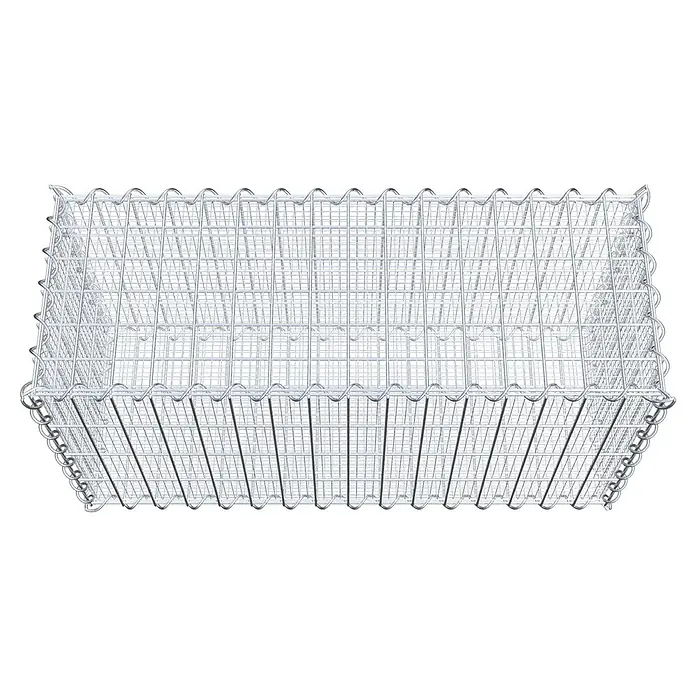 Gabiona Gabione - 80 x 30 x 40 cm, Maschenbreite: 5 cm, Maschenhöhe: 10 cm, Splittgabione - Ein Drahtschotterkorb, ideal für Gartenmauern oder Hangbefestigungen. Die robuste Konstruktion sorgt für Langlebigkeit und Stabilität im Aussenbereich.