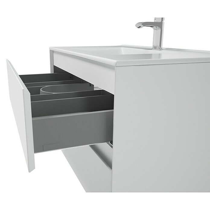 Space Podumivalniška omara  (80 x 46 x 50 cm, Bela) | 3697 - Badmöbelprogramm Marke | DADC - Möbel | DAD - Badausstattung | DA - Badausstattung/Bäderwelt | D - Sanitär | BAUHAUS