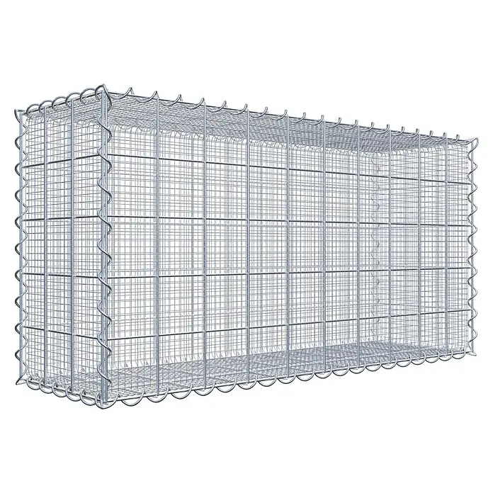 Gabiona Gabione - 100 x 30 x 50 cm, Maschenbreite: 10 cm, Maschenhöhe: 10 cm, Splittgabione - Gabione aus Drahtgeflecht, rechteckig und stabil. Ideal für Gartenbau, Landschaftsbau und zur Hangbefestigung. Robuste Bauweise für vielfältige Anwendungen.